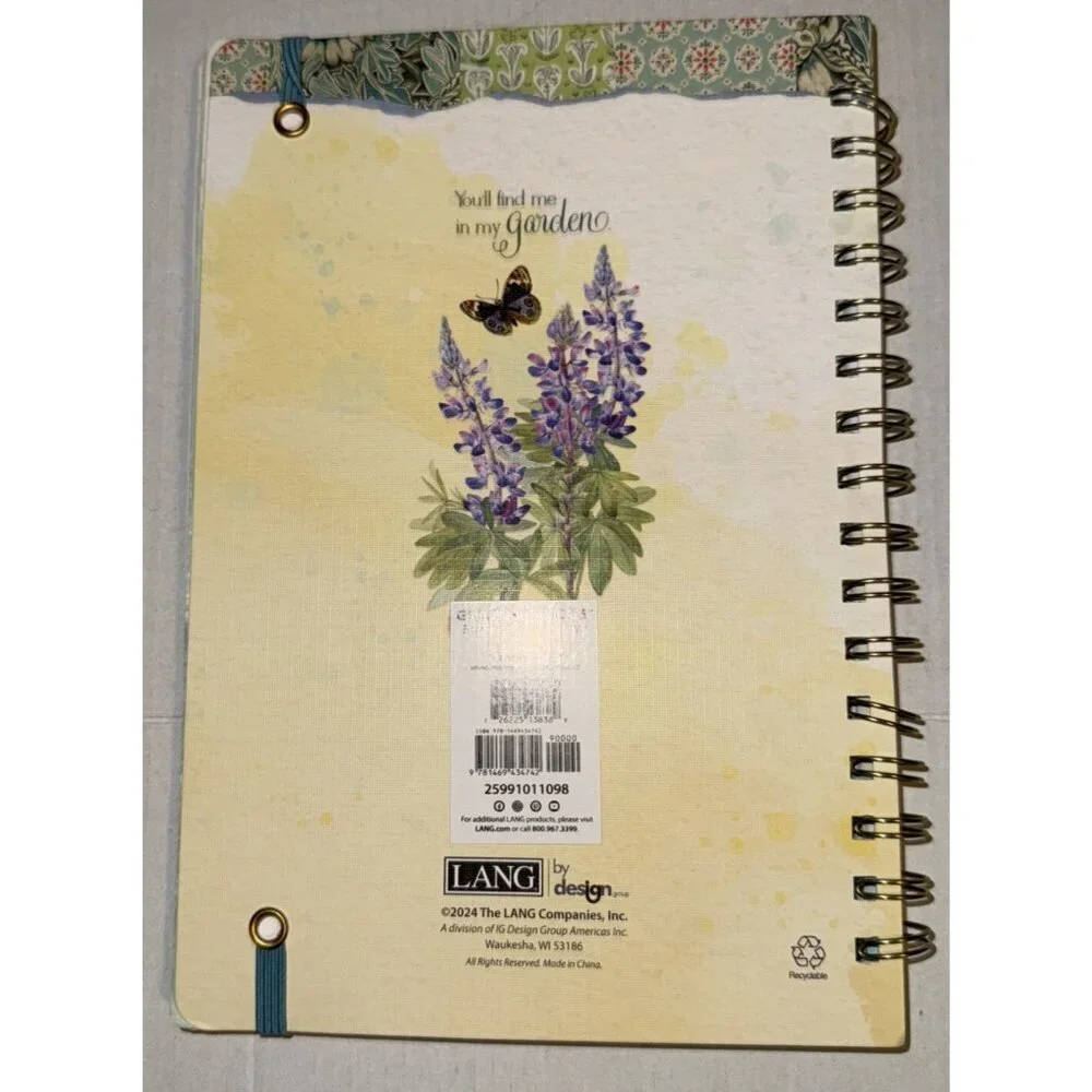Lang‎ Garden Botanicals 2025 Spiral Engagement Planner w